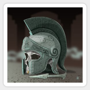 Ancient Greek Helmet Sticker